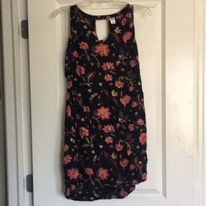 Black floral dress